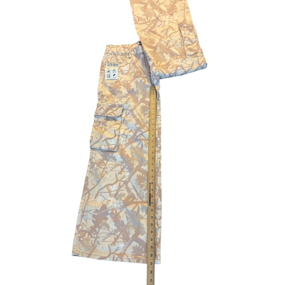 Refrain Los Angeles Printed Cargo Wide Leg Pants Women's Size 27 NWT - Picture 3 of 7